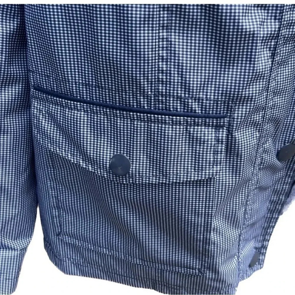 Breckinridge blue and white checkered hooded and lines jacket Small - Picture 3 of 7